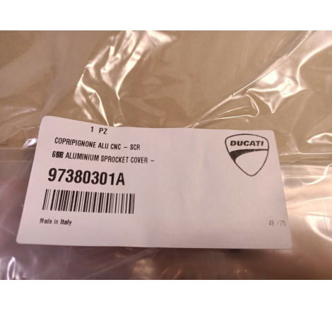 Cover Pignone In Alluminio Dal Pieno Per Scrambler - 97380301A