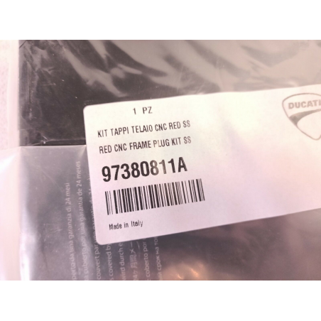 Set Di Tappi Telaio In Alluminio Rossi Dal Pieno Per Supersport - 97380811a