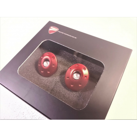 Red Billet Aluminum Frame Cap Set For Supersport - 97380811a