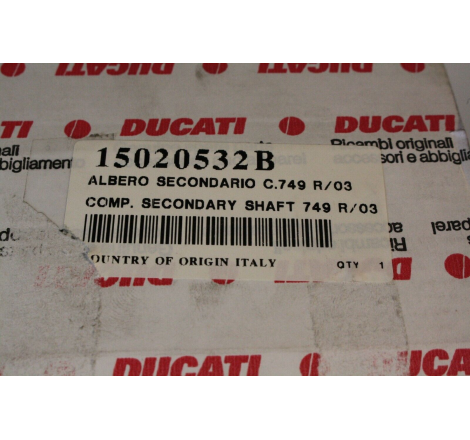 Secondary Shaft Complete For Superbike - 15020532B