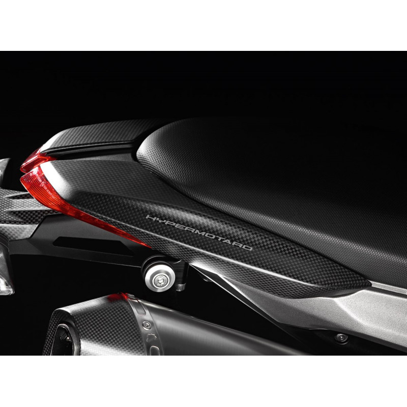 Stabilizzatore Sterzo In Fibra Di Carbonio Per Ducati Hypermotard 950 SP RVE 2019-2023 – Kit Ammortizzatore E Staffa Di Montaggio, Regolabile E Sensibile Alla Velocità