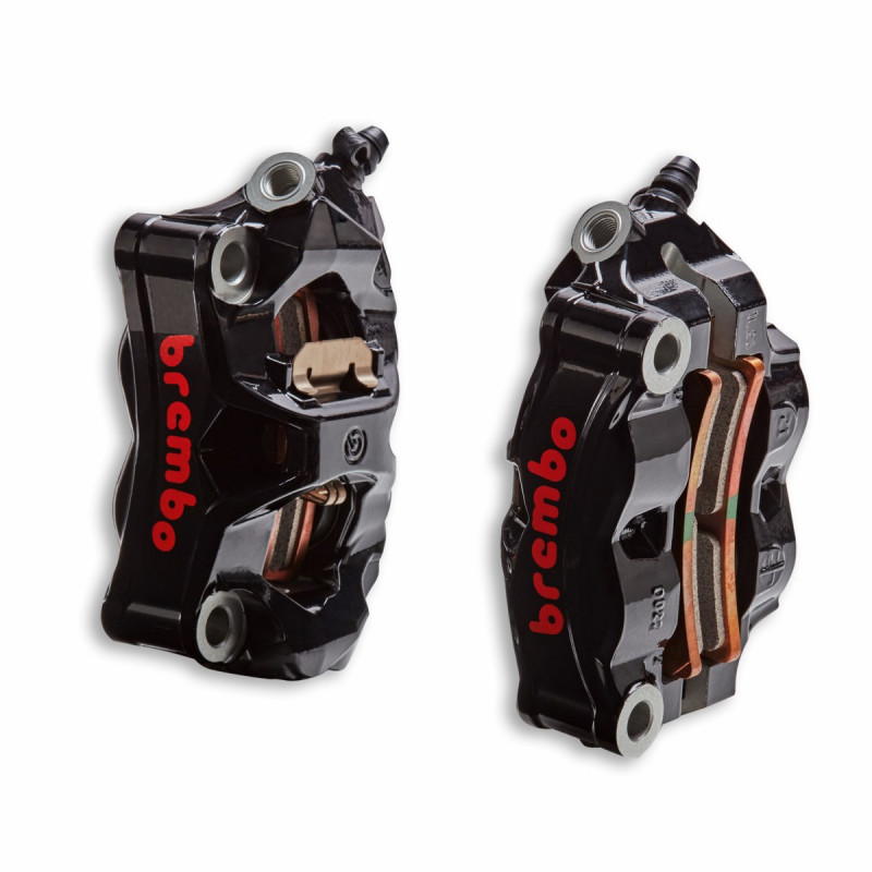 Brembo Racing Ducati Black Radial Calipers Pair - 96180811AB