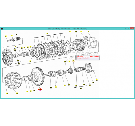 Clutch Bell And Engine Gear For Sport Touring - 17020171A