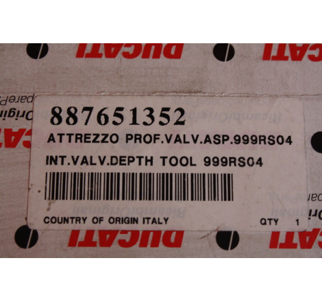 Intake Valve Bag Measuring Tool for Superbikes - 887651352