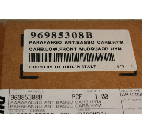 Parafango Anteriore Basso In Carbonio Per Hypermotard - 969A05208B