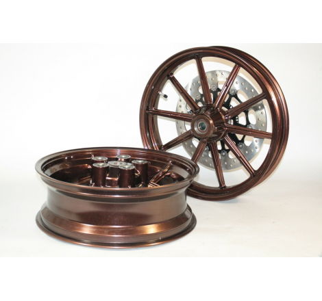 Pair of Complete Rims with Discs for Scrambler Outlet - 50221951AA/50122201AA