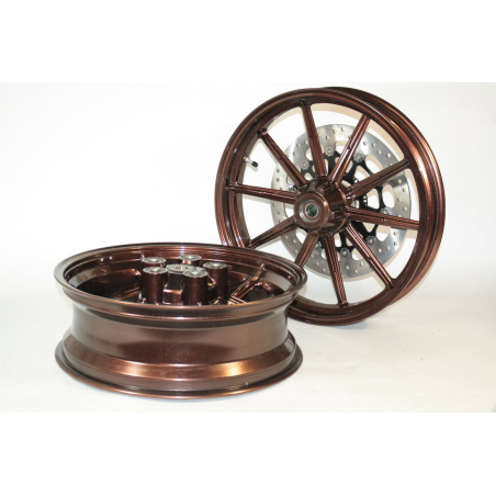 Pair of Complete Rims with Discs for Scrambler Outlet - 50221951AA/50122201AA