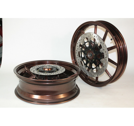 Pair of Complete Rims with Discs for Scrambler Outlet - 50221951AA/50122201AA
