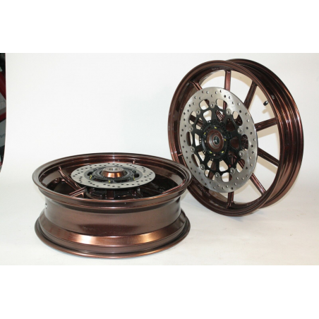 Pair of Complete Rims with Discs for Scrambler Outlet - 50221951AA/50122201AA