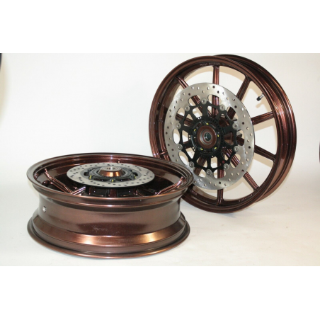 Pair of Complete Rims with Discs for Scrambler Outlet - 50221951AA/50122201AA