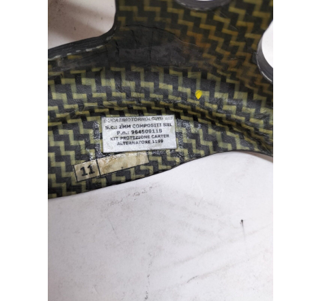 Carbon Fiber Alternator & Clutch Cover Protectors For Panigale Used - 96450911B/96451011B