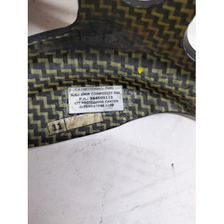 Carbon Fiber Alternator & Clutch Cover Protectors For Panigale Used - 96450911B/96451011B