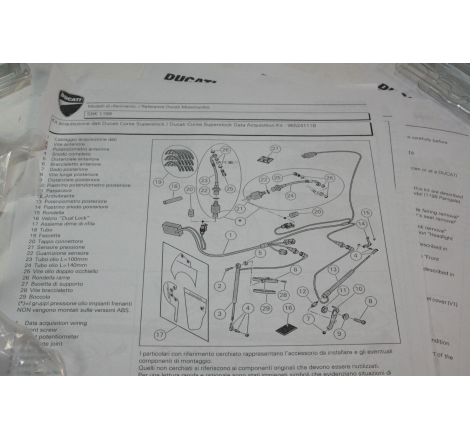 Ducati Corse Superstock Data Acquisition Kit For Panigale - 96524111B