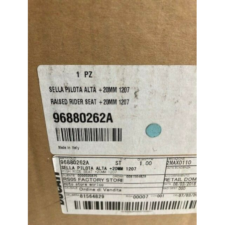 Sella Alta Pilota XDiavel/S - 96880262A