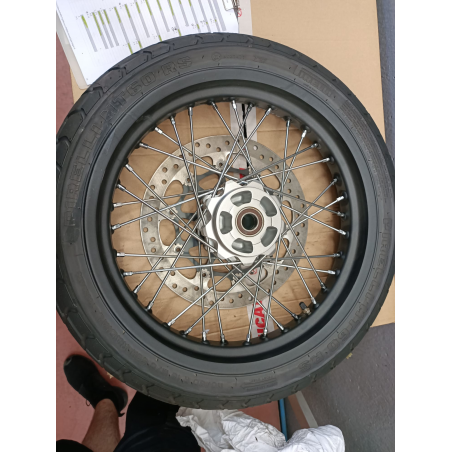 Cerchio Ruota Anteriore Completo Di Disco Per Scrambler Spoke Rims (Front 19") Outlet - 50122481AB
