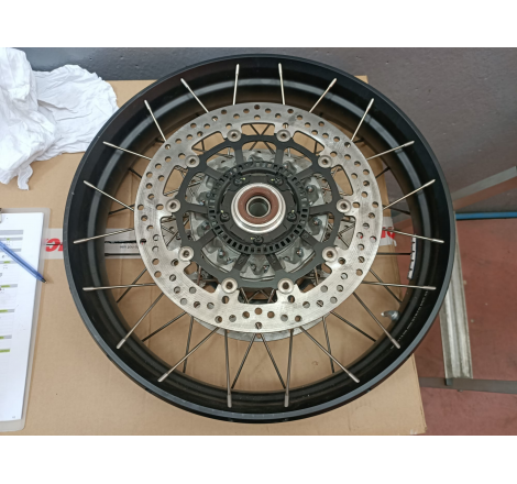 Cerchio Ruota Anteriore Nero Completo Di Disco Per Multistrada Enduro (Spoke Rims) Outlet - 50122522AA