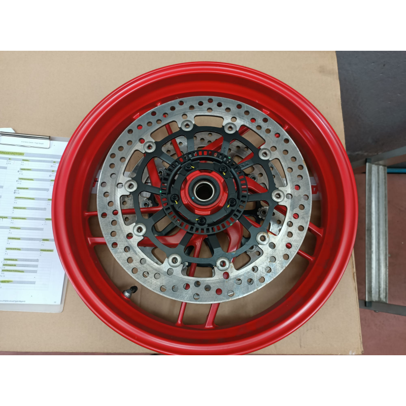 Front Wheel Rim Red Complete With Discs For Hypermotard 821/939 Outlet - 50122681AA