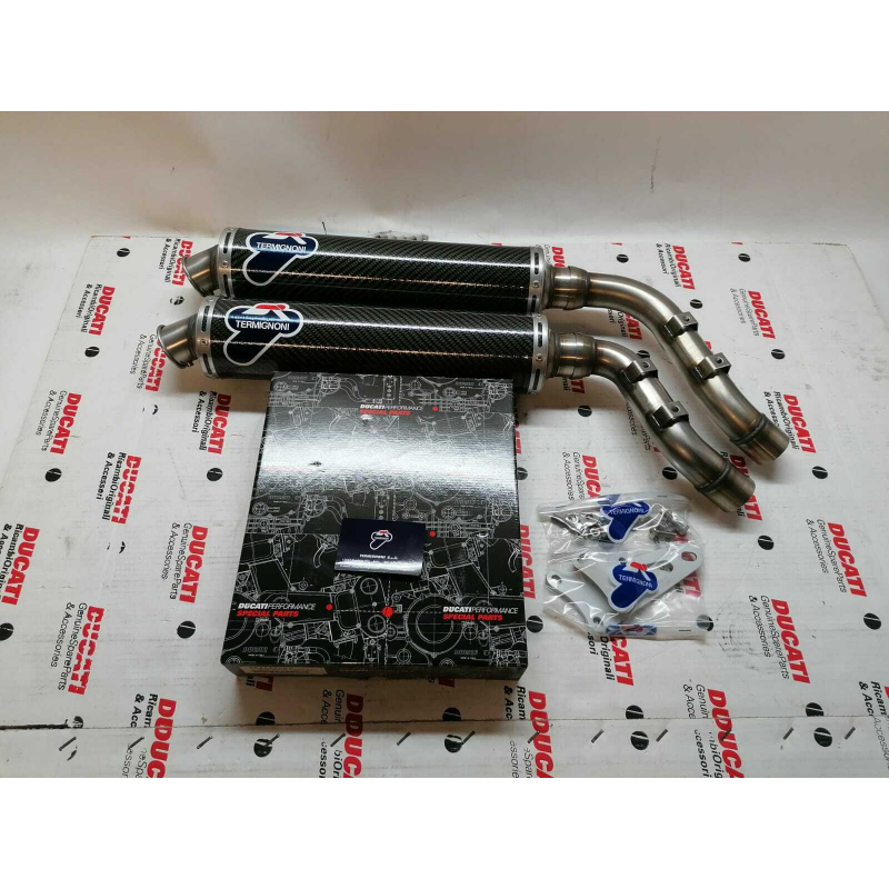 Pair of Approved Termignoni Carbon Side Exhausts for Monster - 96027006BC