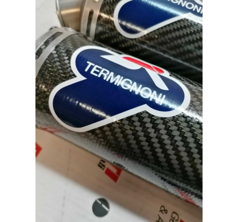 Pair of Approved Termignoni Carbon Side Exhausts for Monster - 96027006BC