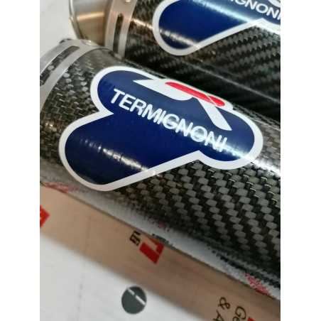 Pair of Approved Termignoni Carbon Side Exhausts for Monster - 96027006BC