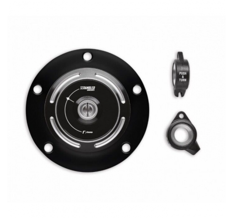 Tappo Da Serbatoio In Alluminio Nero Per Scrambler 800/1100 - 97780072AB