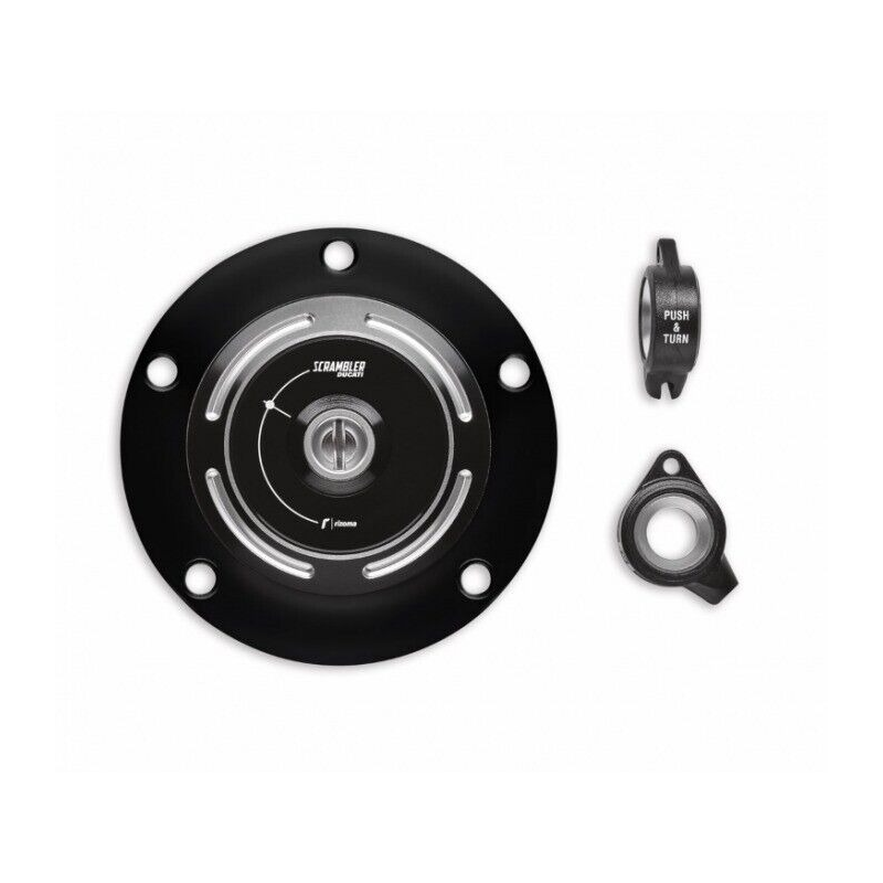 Tappo Da Serbatoio In Alluminio Nero Per Scrambler 800/1100 - 97780072AB