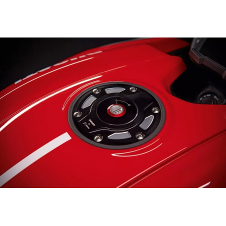 Rizoma Black Aluminum Tank Cap For Diavel 1260 - 97780101AA