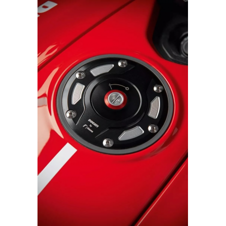 Rizoma Black Aluminum Tank Cap For Diavel 1260 - 97780101AA