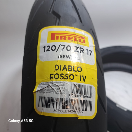 Anteriore Posteriore Diablo rosso 4 190/55 R17 120/70 R 17
