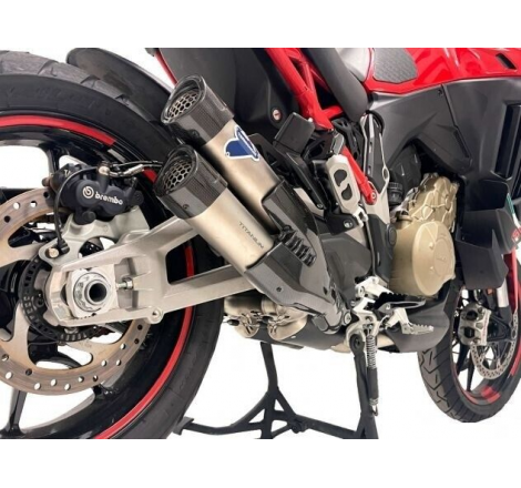 Kit Silenziatori Inox Titanio + UpMap Termignoni Per Multistrada V4/S 21/22 - D21109440ITC