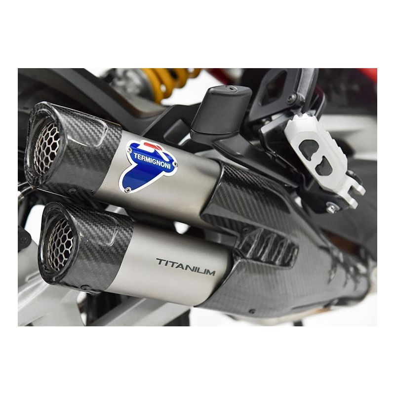 Kit Silenziatore In Titanio Omologato EU5 Termignoni Per Multistrada V4 (MY 2021–2022) - D21008040TTC