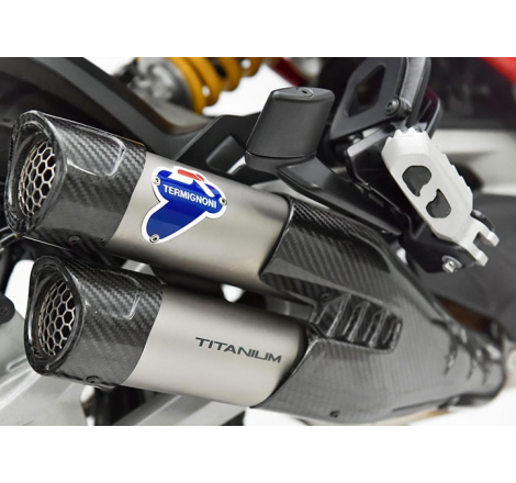Kit Silenziatore In Titanio Omologato EU5 Termignoni Per Multistrada V4 (MY 2021–2022) - D21008040TTC