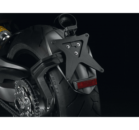 Carbon Fiber Lower License Plate Holder Kit For Monster 1200 - 96980371A