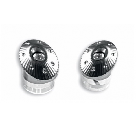Set of Silver Full Aluminum Frame Caps for Supersport - 97380821A
