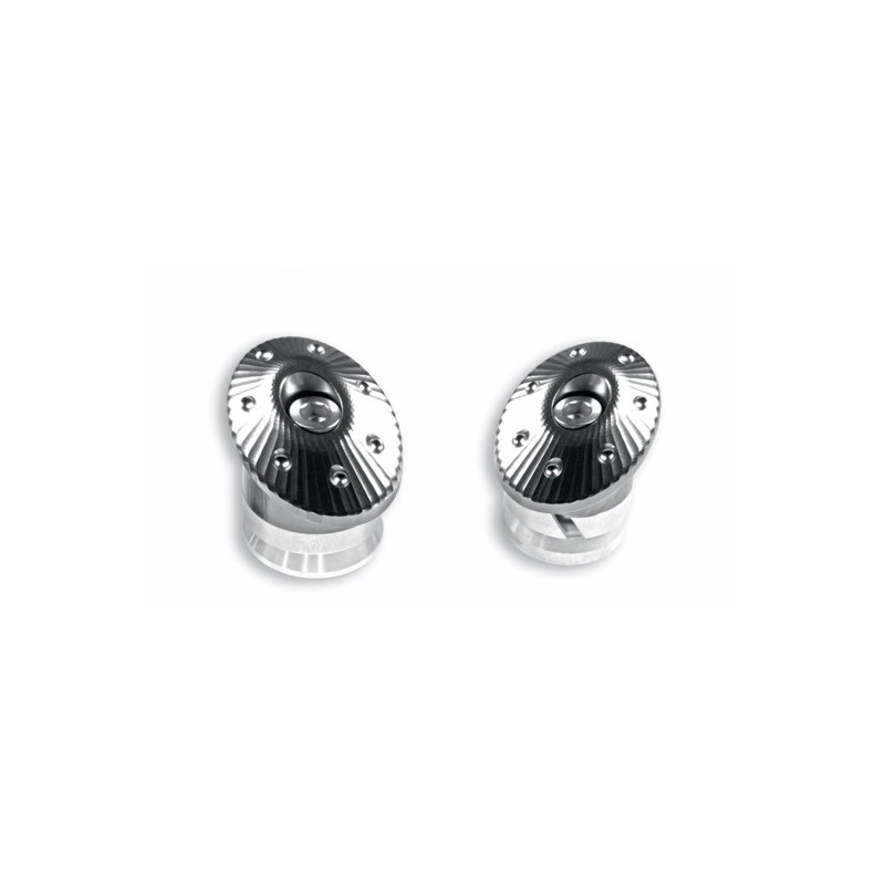 Set of Silver Full Aluminum Frame Caps for Supersport - 97380821A