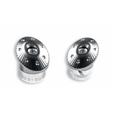 Set of Silver Full Aluminum Frame Caps for Supersport - 97380821A