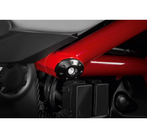 Black Billet Aluminum Frame Cap Set For Supersport - 97380801A