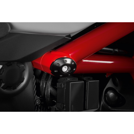 Black Billet Aluminum Frame Cap Set For Supersport - 97380801A