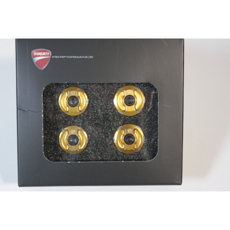 Set Di Tappi Telaio In Alluminio Dal Pieno Color Oro Per Multistrada - 97380441B