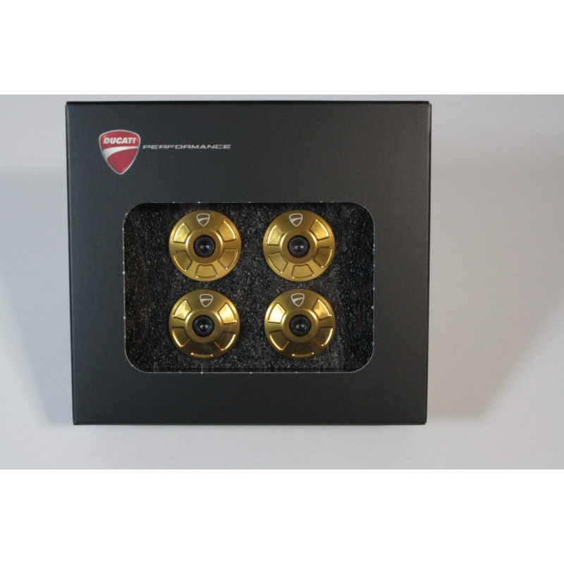 Set Di Tappi Telaio In Alluminio Dal Pieno Color Oro Per Monster - 97380791A