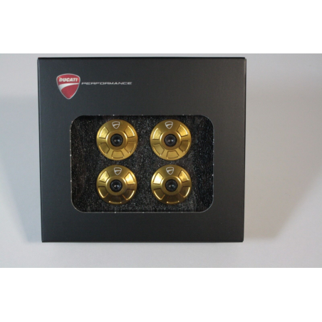 Set Di Tappi Telaio In Alluminio Dal Pieno Color Oro Per Monster - 97380791A