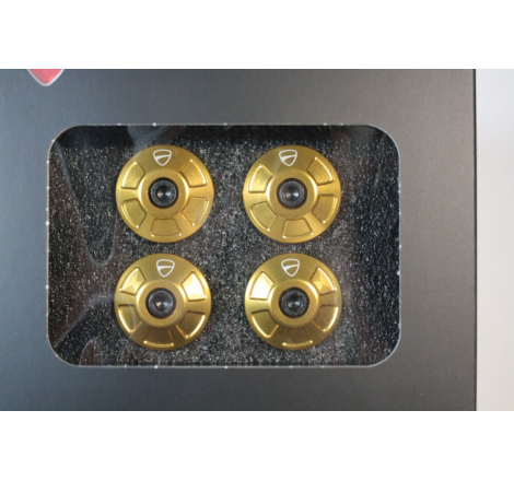 Set Di Tappi Telaio In Alluminio Dal Pieno Color Oro Per Monster - 97380791A