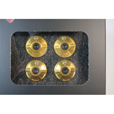 Set Di Tappi Telaio In Alluminio Dal Pieno Color Oro Per Monster - 97380791A