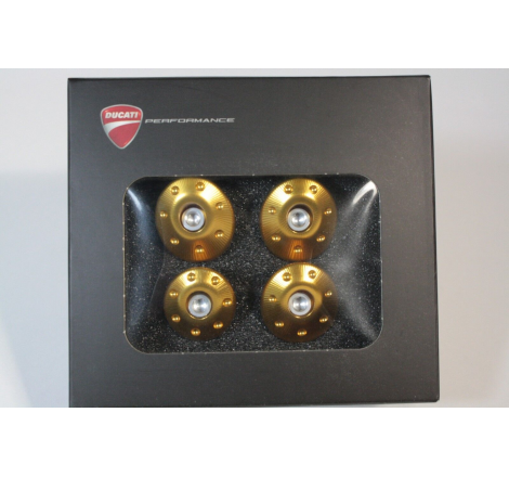 Set Di Tappi Telaio In Alluminio Dal Pieno Color Oro Per Monster - 97380671A