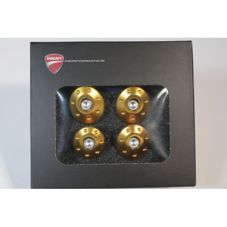 Set Di Tappi Telaio In Alluminio Dal Pieno Color Oro Per Monster - 97380671A