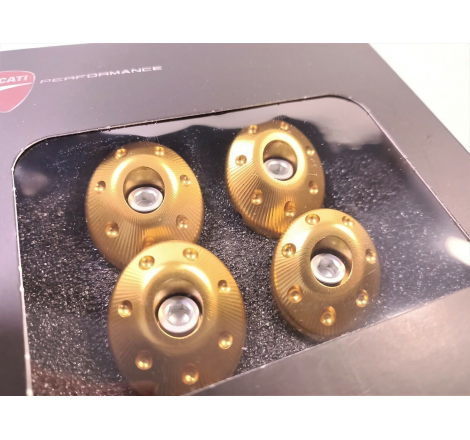 Set of Gold Color Full Aluminum Frame Caps for Monster - 97380671A