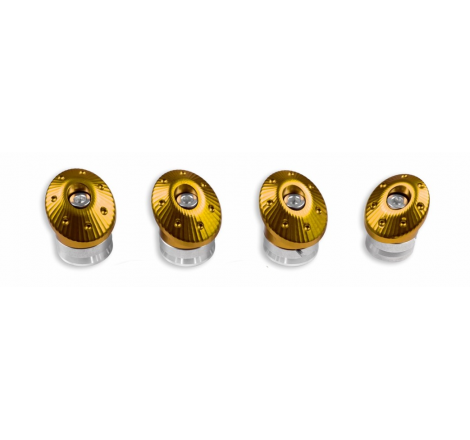 Set of Gold Color Full Aluminum Frame Caps for Monster - 97380671A