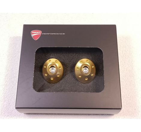 Set of Gold Color Full Aluminum Frame Caps for Supersport - 97380831A