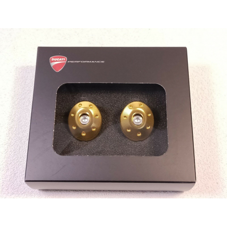 Set of Gold Color Full Aluminum Frame Caps for Supersport - 97380831A