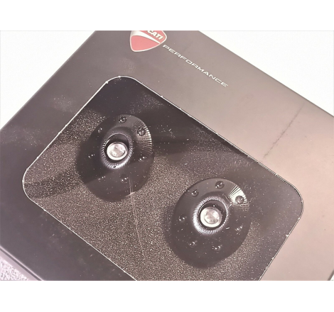 Black Billet Aluminum Frame Cap Set For Supersport - 97380801A